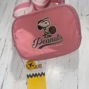 Peanuts | Bags | Peanuts Pink Belt Bag With Snoopy Design | Poshmark